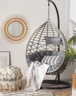 Beliani Riipputuoli Polyrottinki Harmaa Arsita Outlet