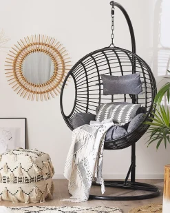 Beliani Riipputuoli Polyrottinki Musta Aspio Discount