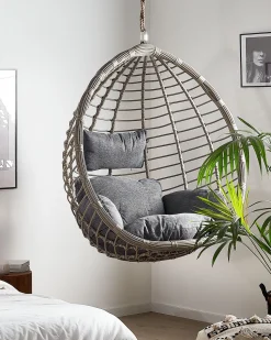 Beliani Riipputuoli Polyrottinki Harmaa Tollo Clearance