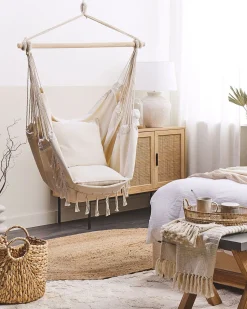 Beliani Riipputuoli Puuvilla Beige Bonea Outlet