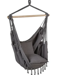 Beliani Riipputuoli Puuvilla Harmaa Bonea Best