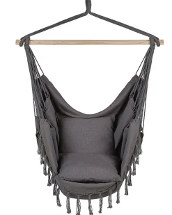 Beliani Riipputuoli Puuvilla Harmaa Bonea Best