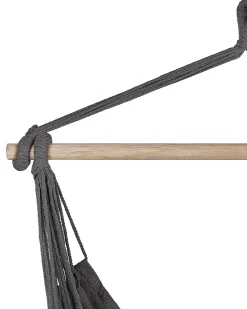 Beliani Riipputuoli Puuvilla Harmaa Bonea Best