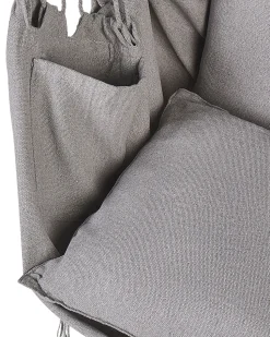 Beliani Riipputuoli Puuvilla Vaaleanharmaa Bonea New