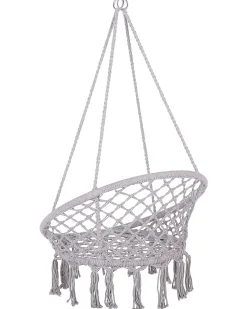 Beliani Riipputuoli Puuvilla Vaaleanharmaa Gabella Cheap