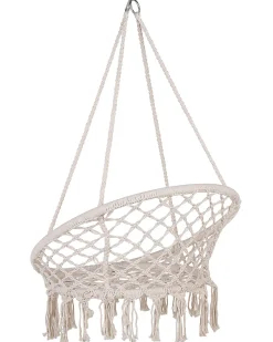 Beliani Riipputuoli Puuvilla Valkoinen Gabella Flash Sale