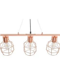 Beliani Riippuvalaisin 3 Polttimoa Metalli Kupari Orne Clearance