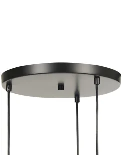 Beliani Riippuvalaisin 3 Polttimoa Lasi Harmaa Sherry Cheap