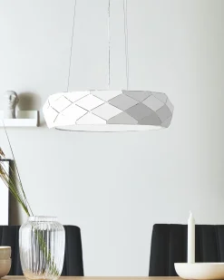 Beliani Riippuvalaisin 3 Polttimoa Metalli Valkoinen Cesano New