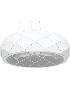 Beliani Riippuvalaisin 3 Polttimoa Metalli Valkoinen Cesano New