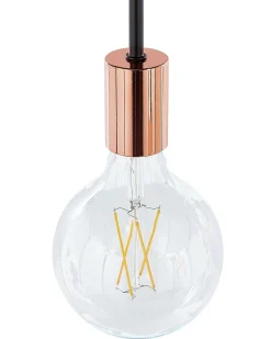 Beliani Riippuvalaisin 3 Polttimoa Metalli Musta Bogna Hot