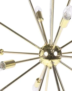 Beliani Riippuvalaisin 18 Polttimoa Rauta Kulta Maguse Sale