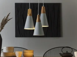 Beliani Riippuvalaisin 3 Polttimoa Alumiini Valkoinen Ticino Cheap