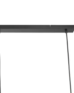 Beliani Riippuvalaisin 3 Polttimoa Metalli Musta Harena Flash Sale