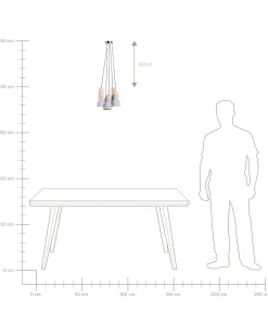 Beliani Riippuvalaisin 5 Polttimoa Betoni Vaaleanharmaa Apure Online