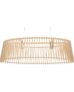 Beliani Riippuvalaisin 2 Polttimoa Vaalea Puu Chari Best Sale