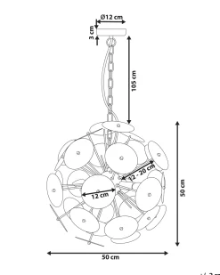 Beliani Riippuvalaisin 4 Polttimoa Ruostumaton Teras Kupari Zambezi Cheap