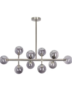 Beliani Riippuvalaisin 10 Polttimoa Teras Hopea Ramis Flash Sale