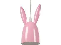 Beliani Riippuvalaisin 3 Polttimoa Rauta Vaaleanpunainen Rabbit Discount