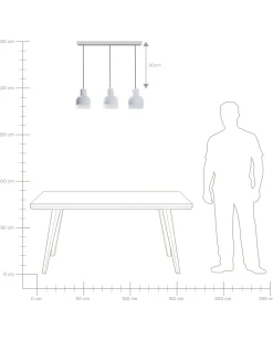 Beliani Riippuvalaisin 3 Polttimoa Betoni Vaaleanharmaa Luni Best Sale
