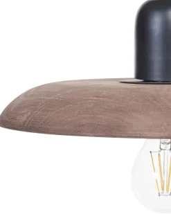 Beliani Riippuvalaisin 3 Polttimoa Mangopuu Tumma Puu Manjeera Hot