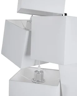 Beliani Riippuvalaisin 5 Polttimoa Kangas Valkoinen Mesta Cheap