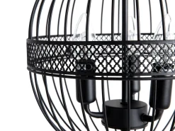 Beliani Riippuvalaisin 3 Polttimoa Rauta Musta Harmen Online