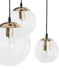 Beliani Riippuvalaisin 3 Polttimoa Lasi Kirkas Ladon Cheap