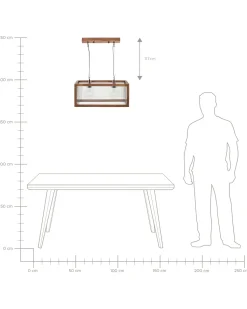Beliani Riippuvalaisin 2 Polttimoa Mangopuu/Lasi Vaalea Puu Penna Discount