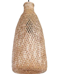 Beliani Riippuvalaisin Bambu Vaalea Puu Lwela Cheap