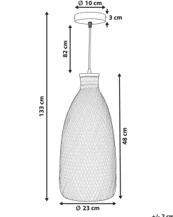 Beliani Riippuvalaisin Bambu Vaalea Puu Lwela Cheap