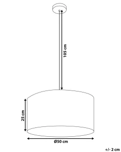Beliani Riippuvalaisin Kangas Musta Elbe Flash Sale