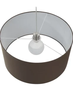 Beliani Riippuvalaisin Kangas Ruskea Elbe Fashion