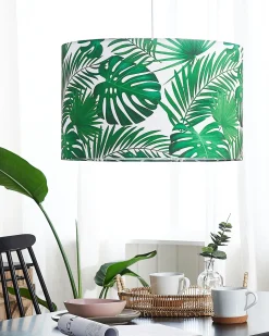 Beliani Riippuvalaisin Kangas Valkoinen/Vihrea Kells Outlet