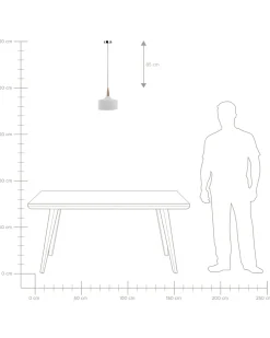 Beliani Riippuvalaisin Kipsi Valkoinen Burano Shop