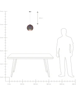 Beliani Riippuvalaisin Lasi Kupari Sessera New