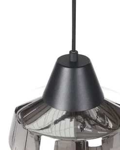 Beliani Riippuvalaisin Lasi Musta/Hopea Talparo Shop