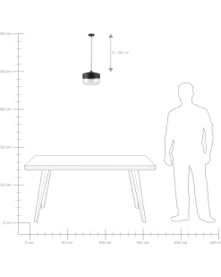 Beliani Riippuvalaisin Lasi Musta Murray Online
