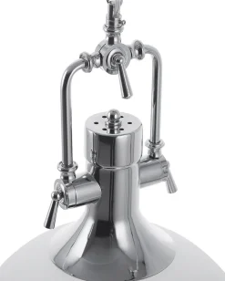 Beliani Riippuvalaisin Lasi Valkoinen Ebron Discount