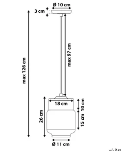Beliani Riippuvalaisin Lasi Valkoinen Jurua Cheap