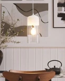 Beliani Riippuvalaisin Lasi Valkoinen Purus Best