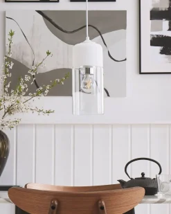 Beliani Riippuvalaisin Lasi Valkoinen Purus Best