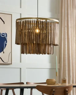 Beliani Riippuvalaisin Mangopuu Tumma Puu Kaveri Fashion