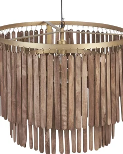 Beliani Riippuvalaisin Mangopuu Tumma Puu Kaveri Fashion