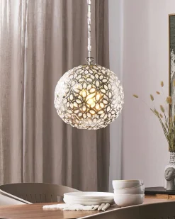 Beliani Riippuvalaisin Metalli Hopea Volta Flash Sale