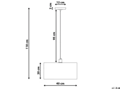 Beliani Riippuvalaisin Metalli Hopea Torno Outlet
