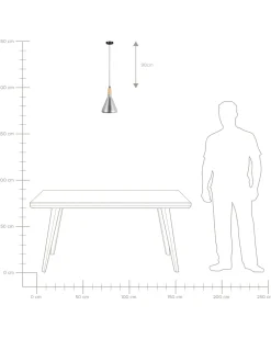 Beliani Riippuvalaisin Metalli Hopea Arda Fashion