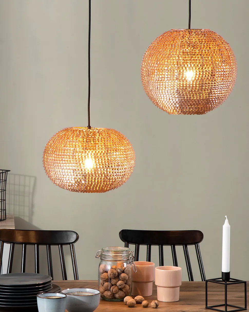 Beliani Riippuvalaisin Metalli Kupari Seine Sale