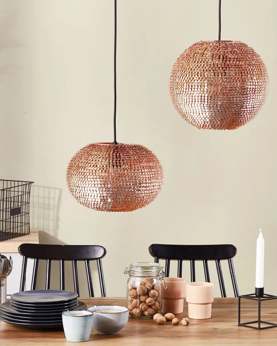 Beliani Riippuvalaisin Metalli Kupari Seine Sale