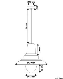 Beliani Riippuvalaisin Metalli Messinki Pinega Outlet